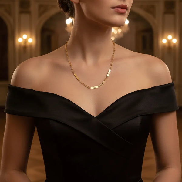 Elegant Nameplate Necklace