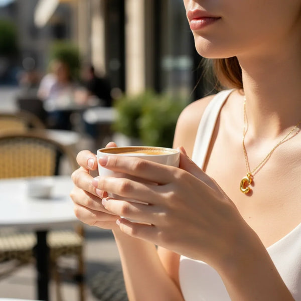 Bubble Initial Necklace